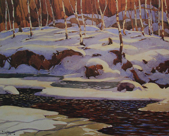 A. J. Casson Winter On The Don River