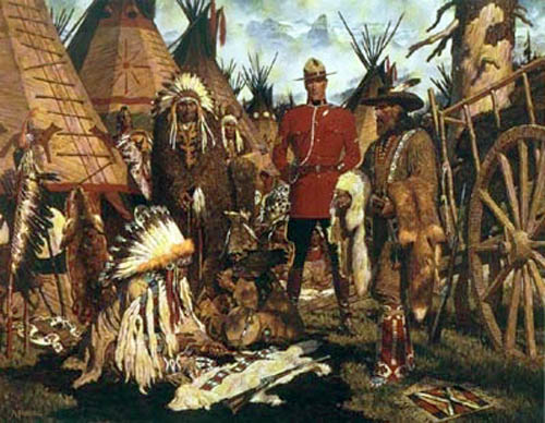 Arnold Friberg Trading With The Assiniboine