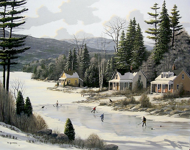Bill Saunders Winter At The Cottage