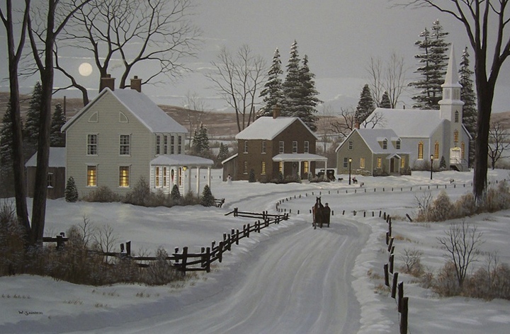 Bill Saunders Winter Moon
