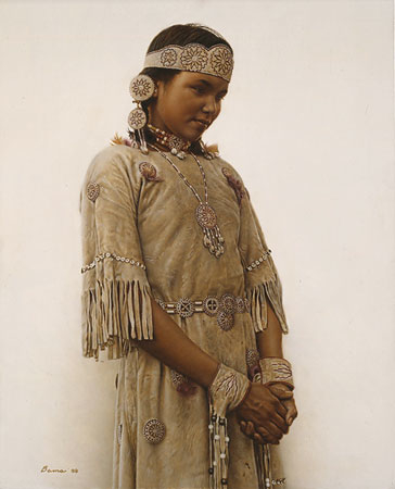 James Bama Litle Fawn Cree Indian Girl