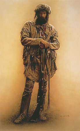 James Bama Mountain man With Rifle