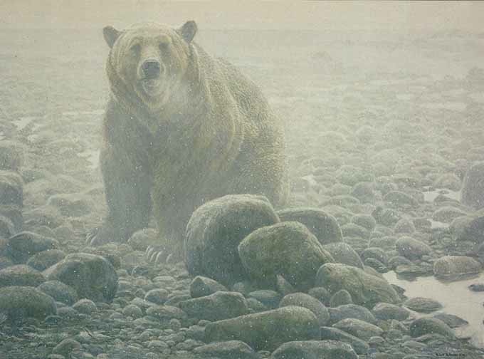 Robert Bateman End Of Season Grizzly Bear