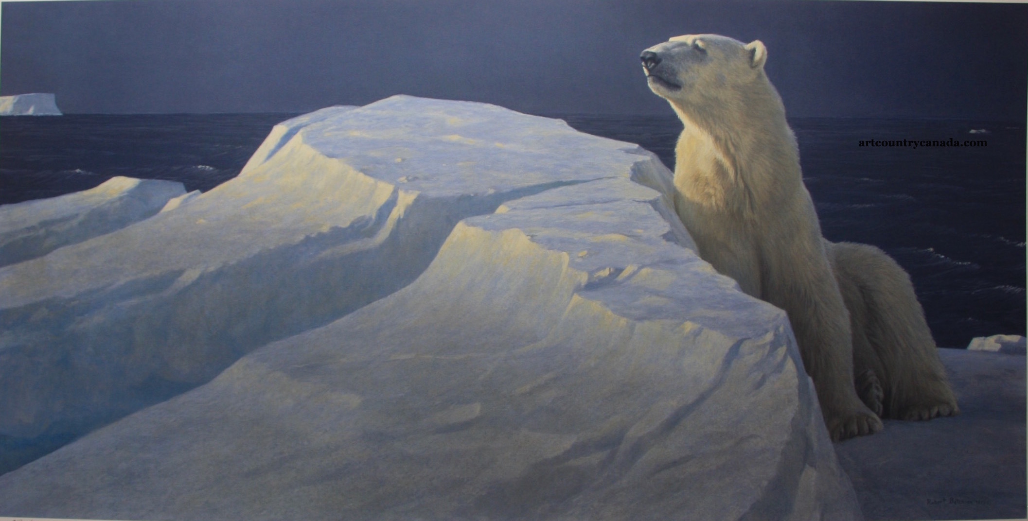 Robert Bateman Long Light Polar Bear