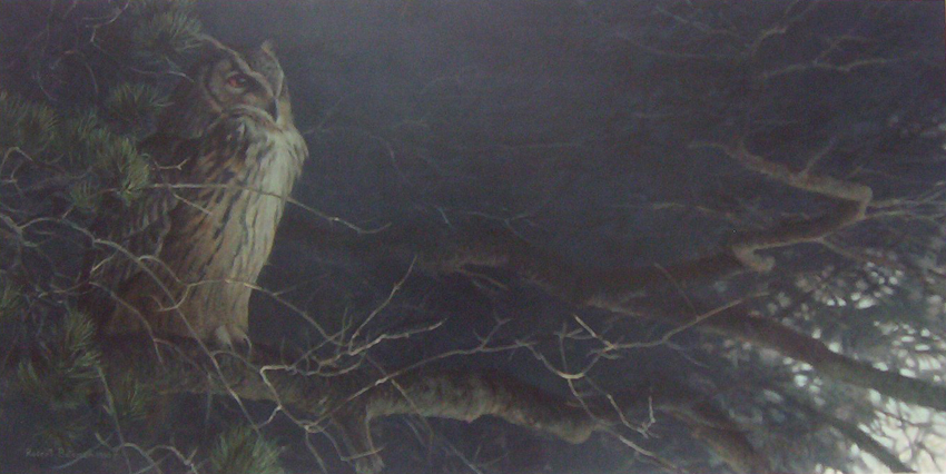 Robert Bateman Nightfall Eagle Owl