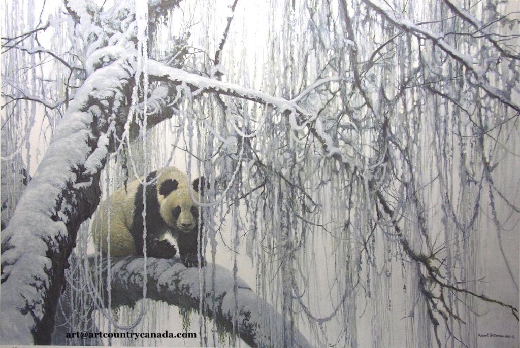 Robert Bateman Winter Filigree Giant Panda 