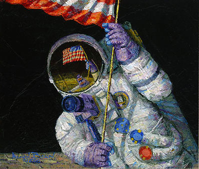 Alan Bean Red White and Blue