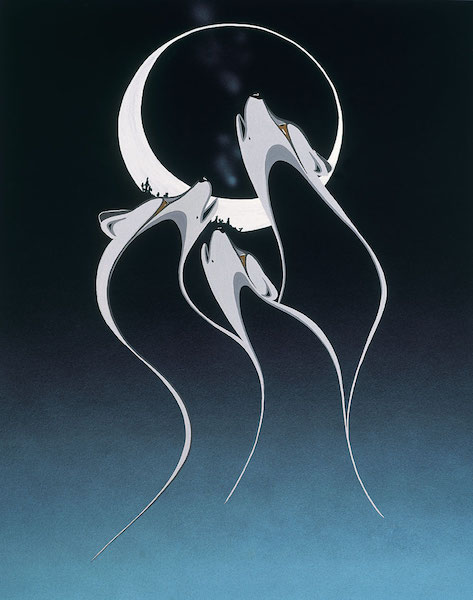 Rick Beaver Eclipse With Wolf Spirit