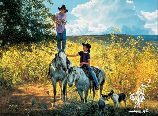 Tim Cox Picking Green Apples