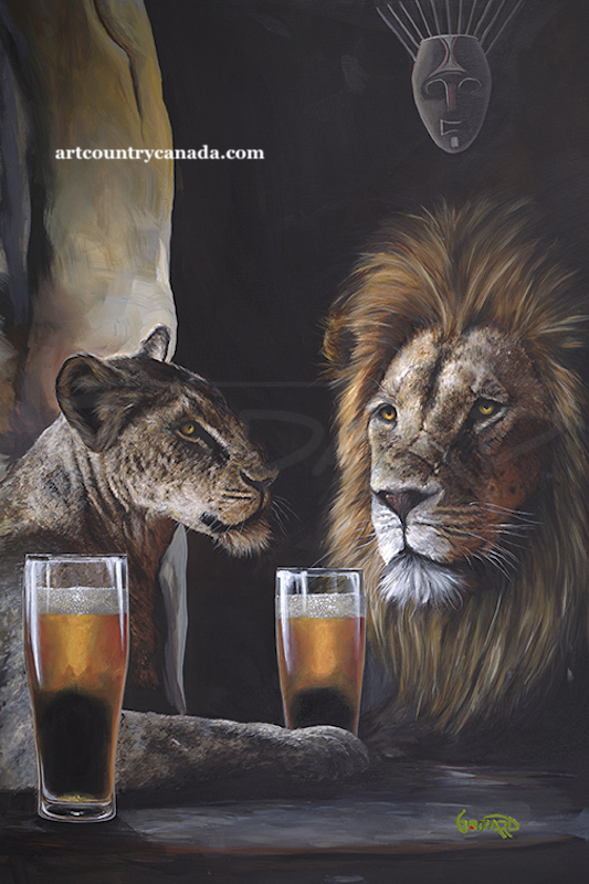 " KING OF BEERS "
Michael Godard " KING OF BEERS "
Michael Godard signed and numbered giclee canvas