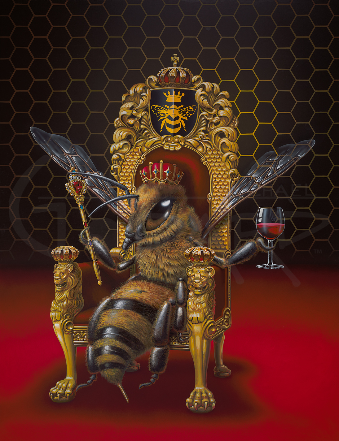 " QUEEN BEE "
Michael Godard " QUEEN BEE "
Michael Godard signed and numbered giclee canvas