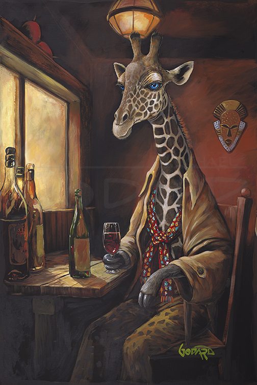 " LONG TALL DRINK "
Michael Godard " LONG TALL DRINK "
Michael Godard signed and numbered giclee canvas