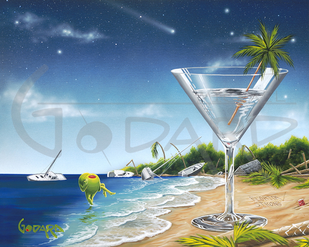 " FLORIDA STRONG "
Michael Godard " FLORIDA STRONG "
Michael Godard Signed and numbered Giclee canvas