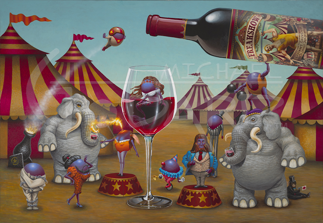 " FREAKSHOW "
Michael Godard " FREAKSHOW "
Michael Godard Signed and Numbered Giclee Canvas