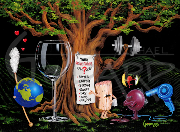 " WINE SLANG "
Michael Godard " WINE SLANG "
Michael Godard signed and numbered giclee canvas