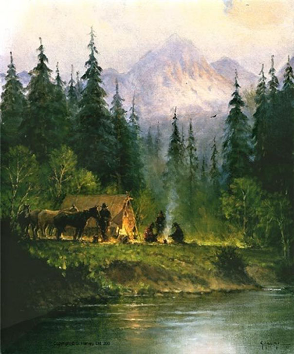 G. Harvey Camp in the Tetons