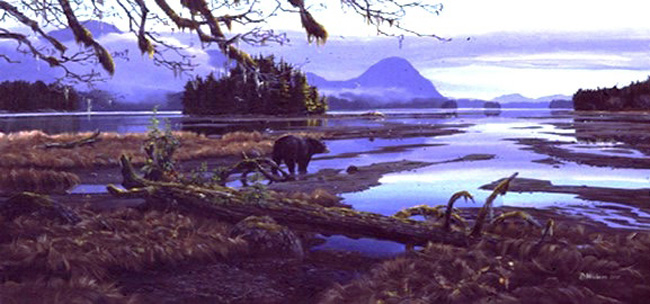 Mark Hobson Black Bear Crossing Mudflat