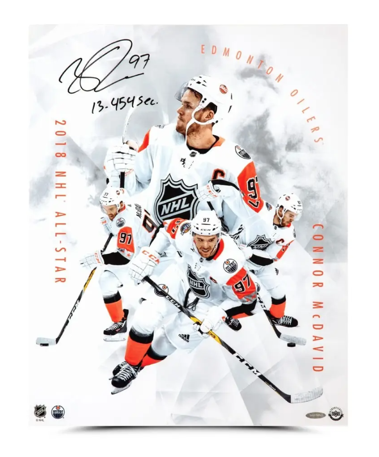 Lot Detail - Connor McDavid Team Canada Autographed 100th