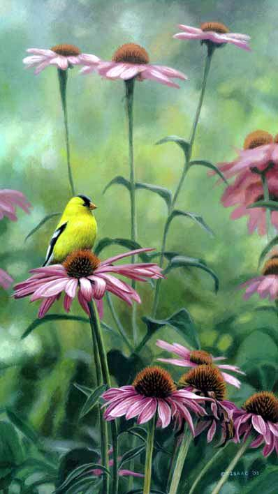 Terry Isaac Posy Petal Goldfinch
