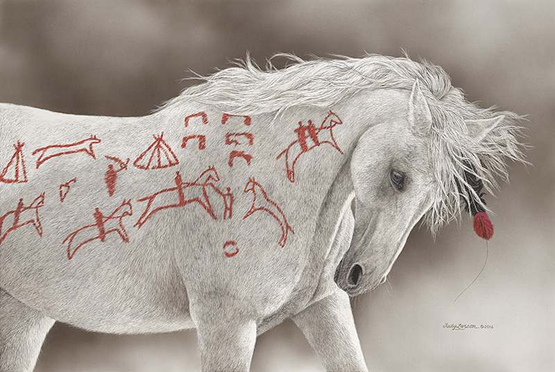 Judy Larson Advertising Horse