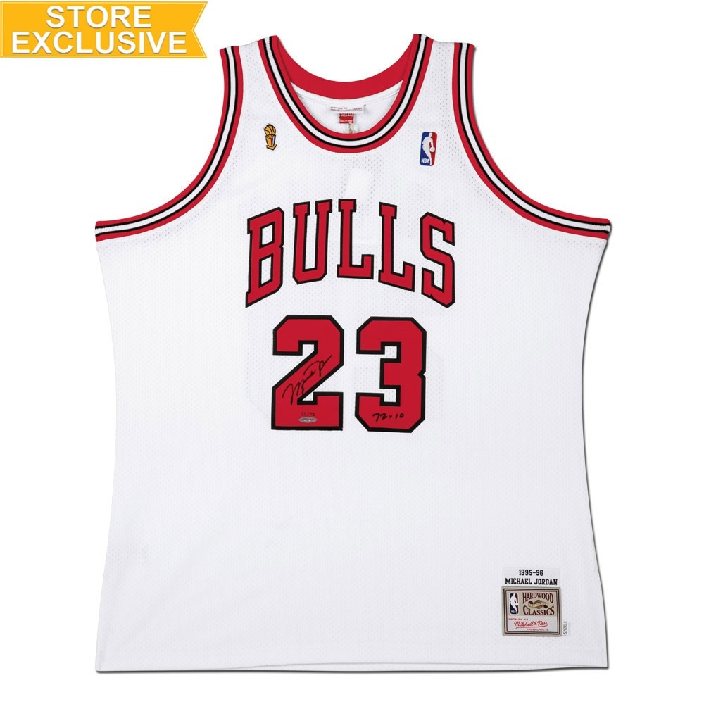 Michael Jordan Chicago Bulls Autographed White Nike Jersey with Retirement  Season Embroidered - Upper Deck