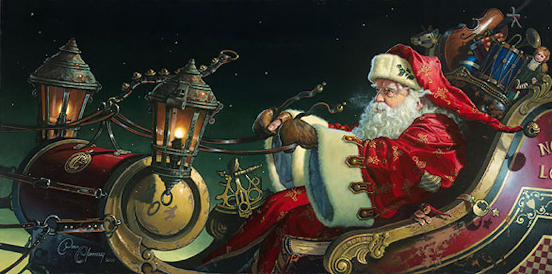 Dean Morrissey Father Christmas Sleigh Ride