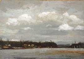 Tom Thomson Shore With Houses