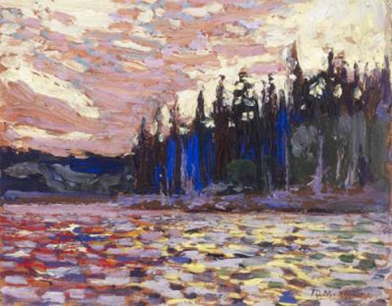 Tom Thomson Sunset By The Lake