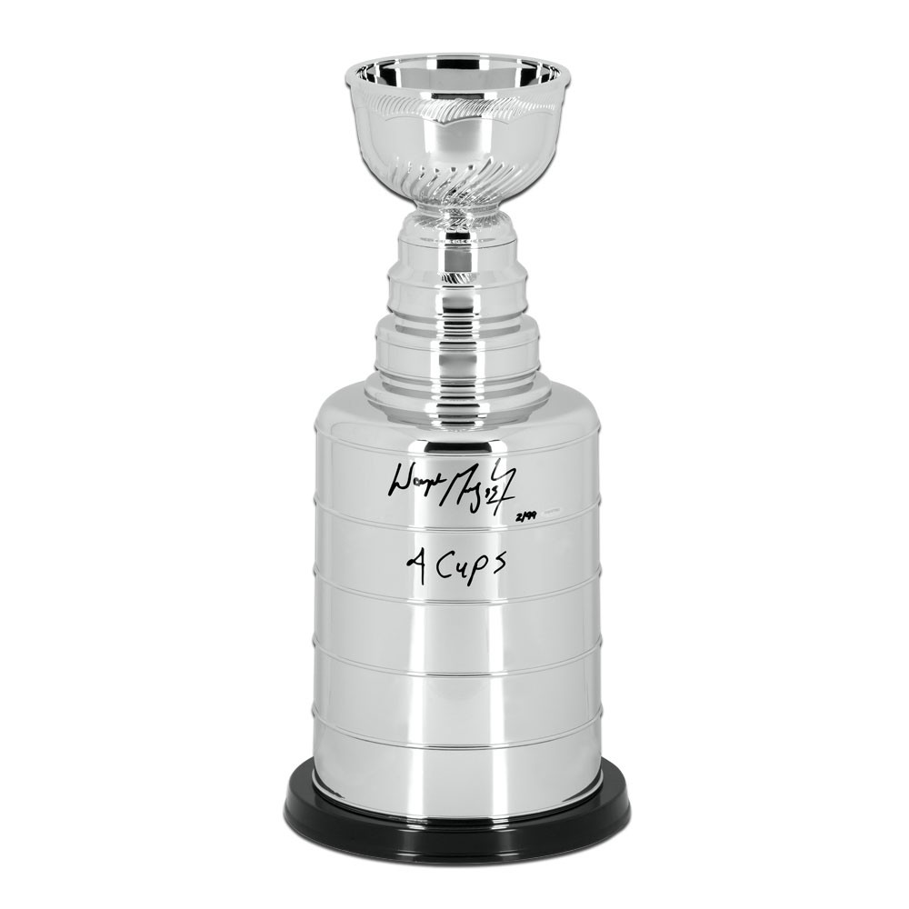 Wayne Gretzky Replica Stanley Cup Trophy Signed and Inscribed 4x champ